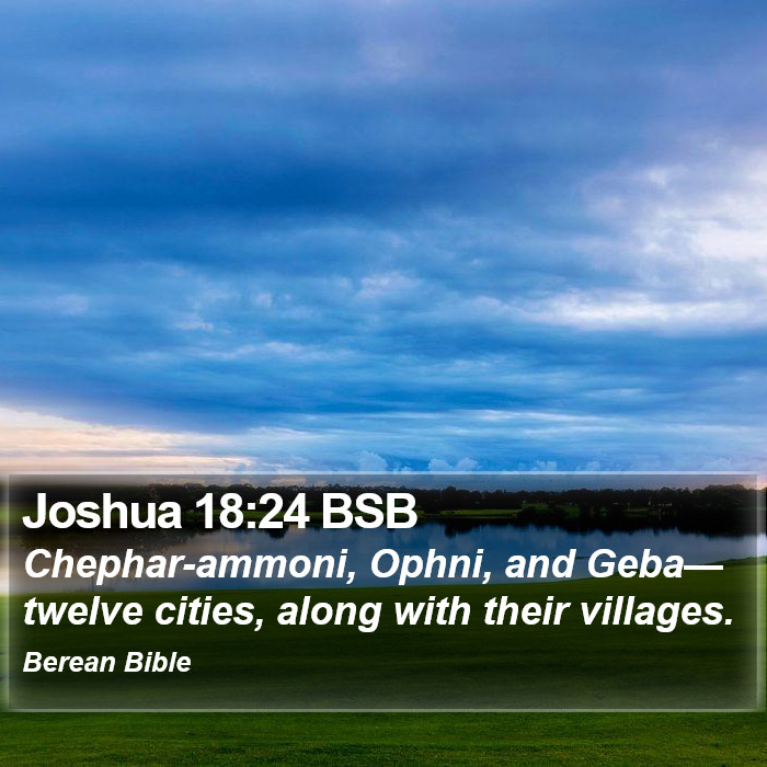 Joshua 18:24 BSB Bible Study