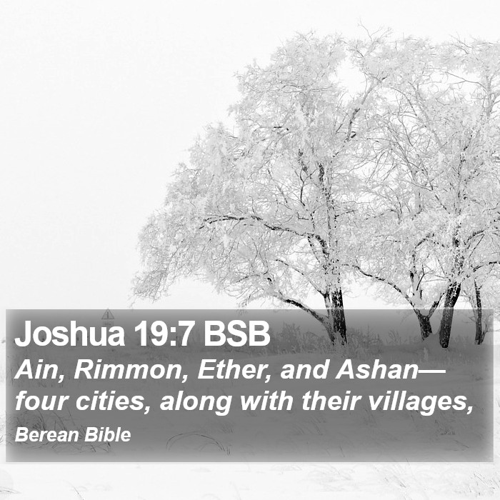 Joshua 19:7 BSB Bible Study