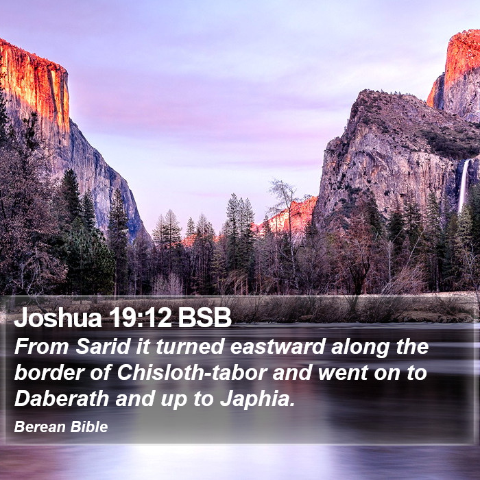 Joshua 19:12 BSB Bible Study