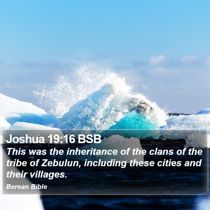 Joshua 19:16 BSB Bible Study