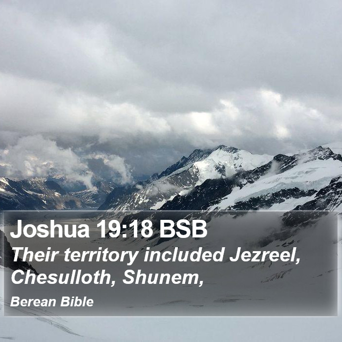 Joshua 19:18 BSB Bible Study