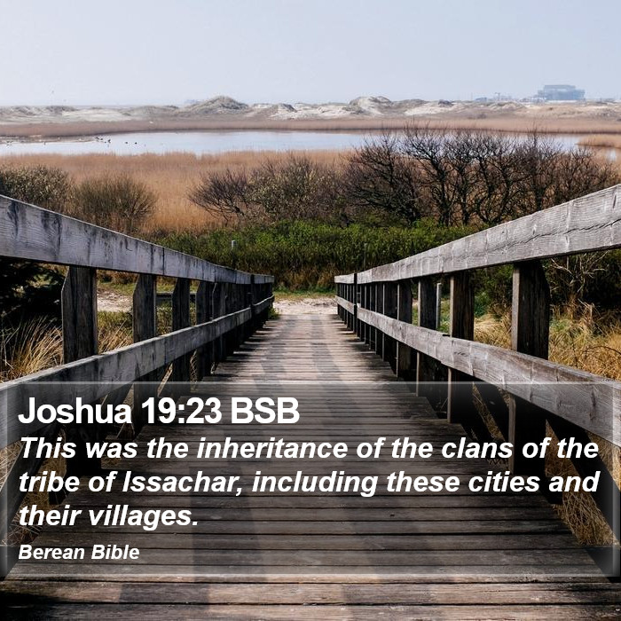 Joshua 19:23 BSB Bible Study