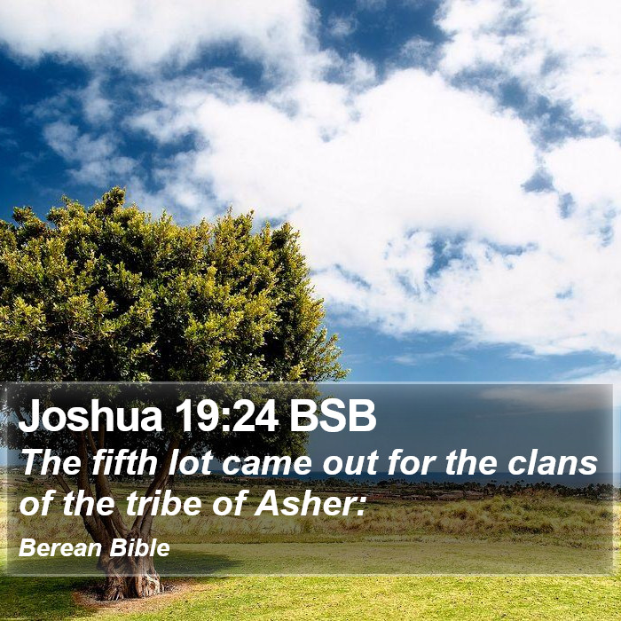 Joshua 19:24 BSB Bible Study