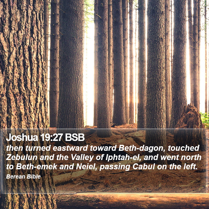 Joshua 19:27 BSB Bible Study