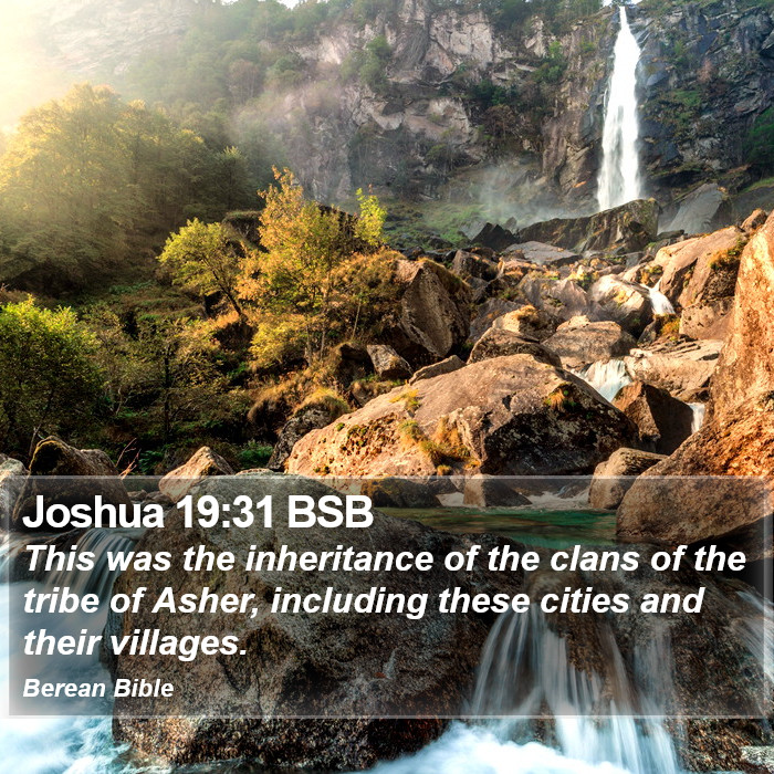 Joshua 19:31 BSB Bible Study