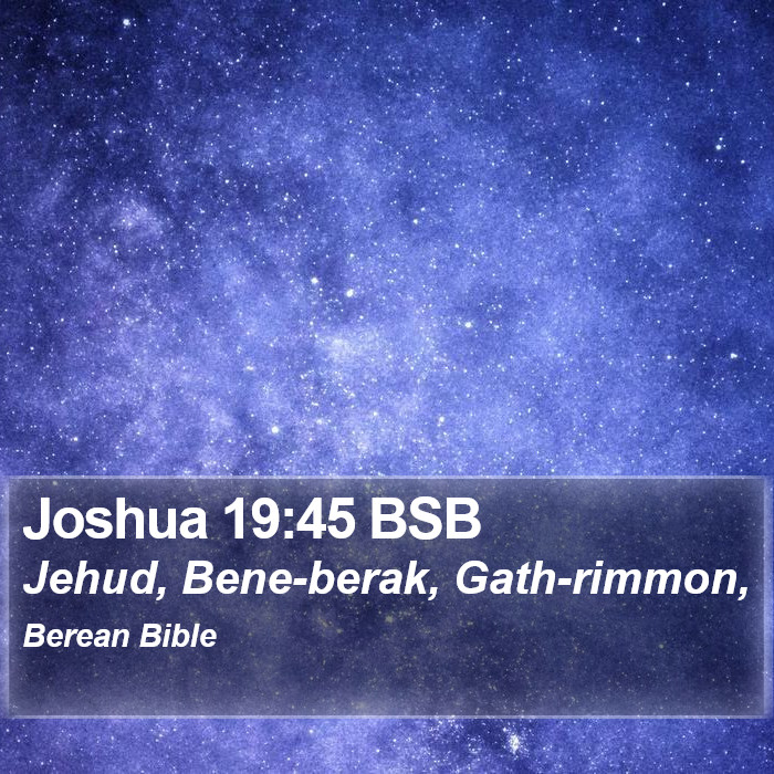 Joshua 19:45 BSB Bible Study