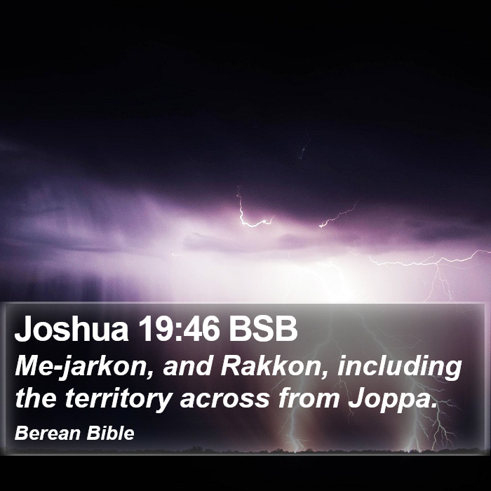 Joshua 19:46 BSB Bible Study