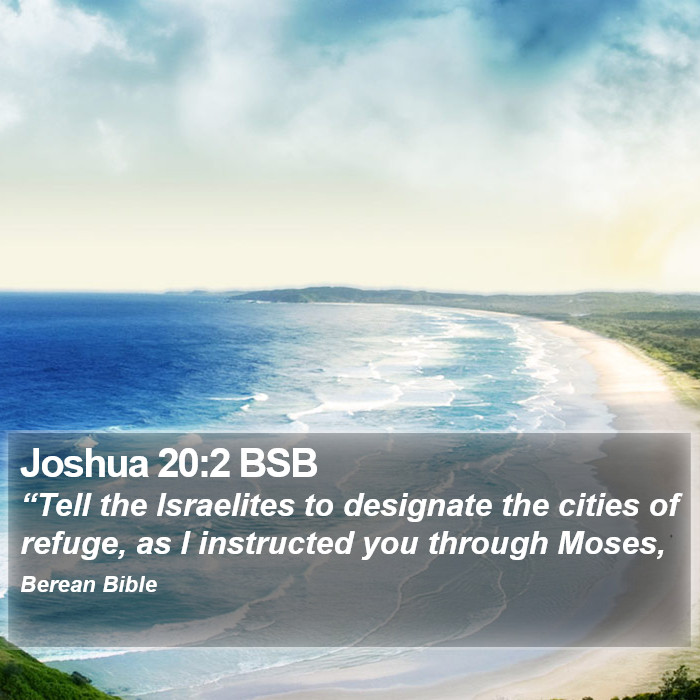 Joshua 20:2 BSB Bible Study