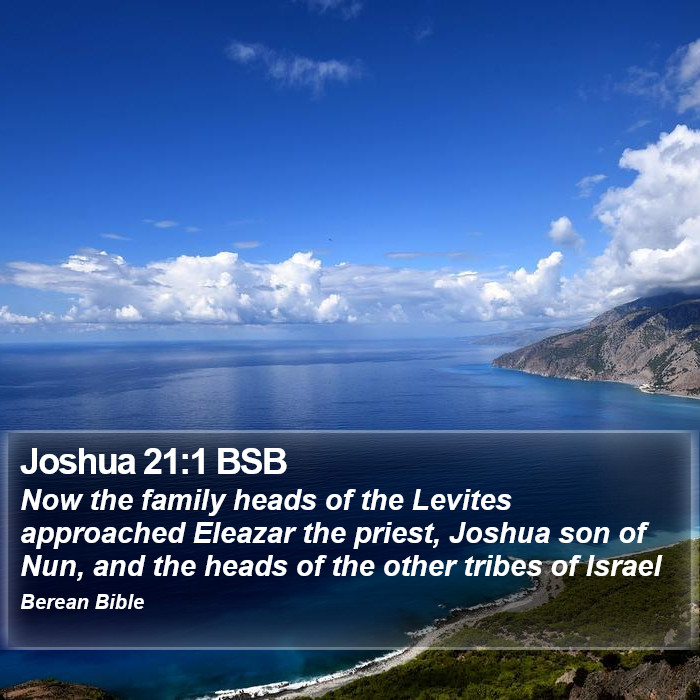 Joshua 21:1 BSB Bible Study