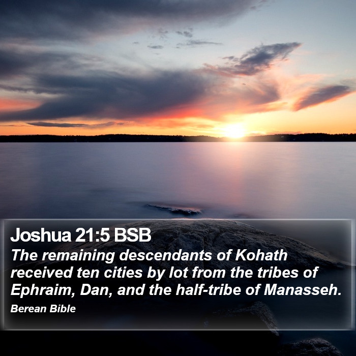 Joshua 21:5 BSB Bible Study