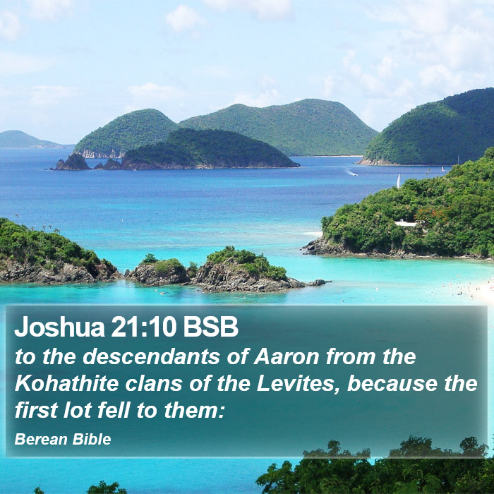 Joshua 21:10 BSB Bible Study