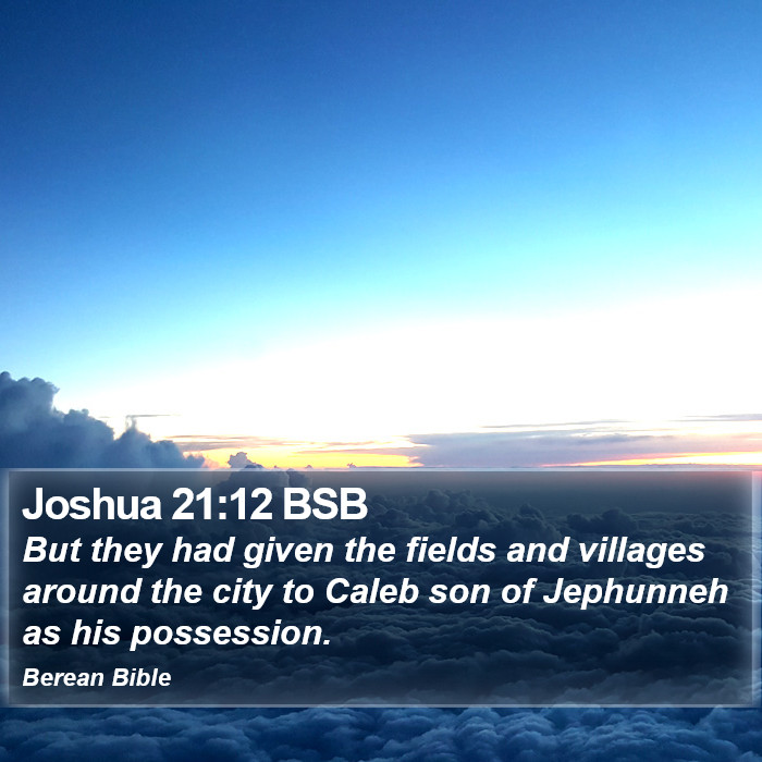 Joshua 21:12 BSB Bible Study