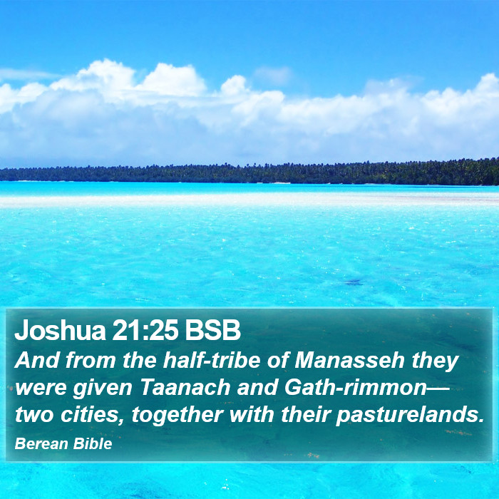 Joshua 21:25 BSB Bible Study