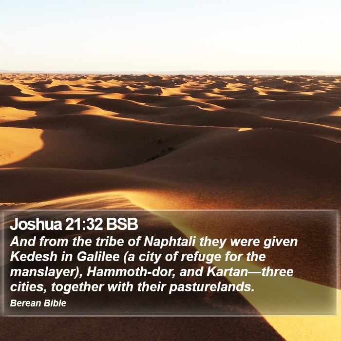 Joshua 21:32 BSB Bible Study