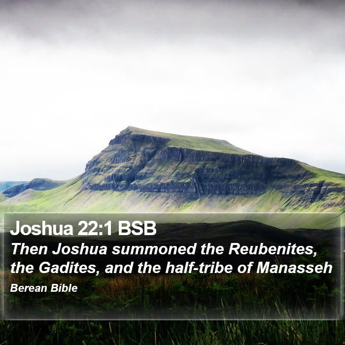 Joshua 22:1 BSB Bible Study