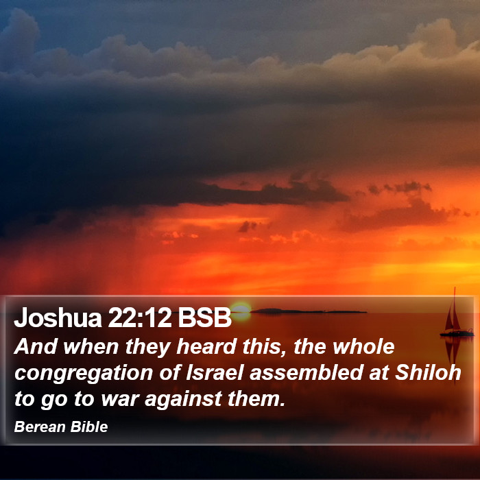 Joshua 22:12 BSB Bible Study