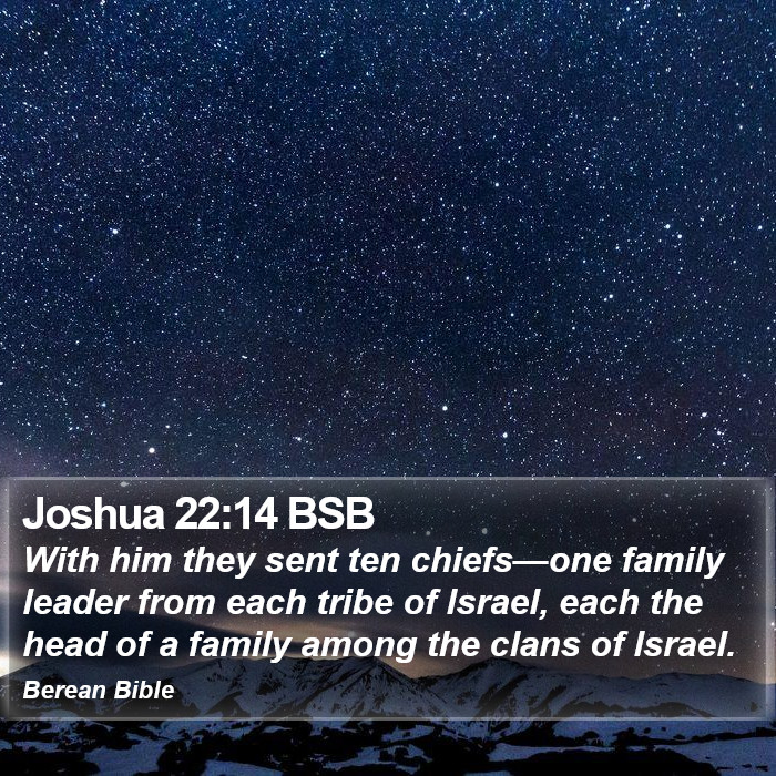 Joshua 22:14 BSB Bible Study