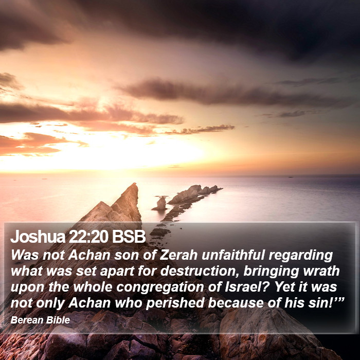 Joshua 22:20 BSB Bible Study