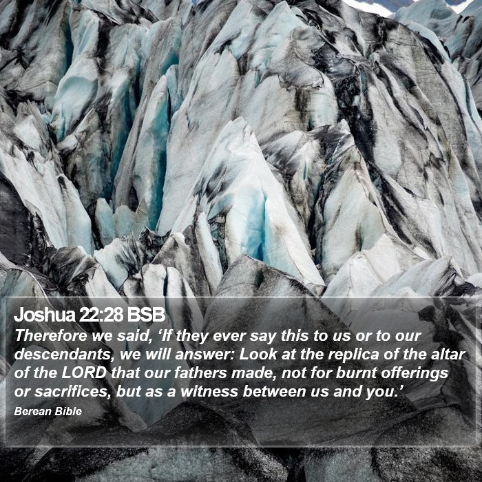 Joshua 22:28 BSB Bible Study