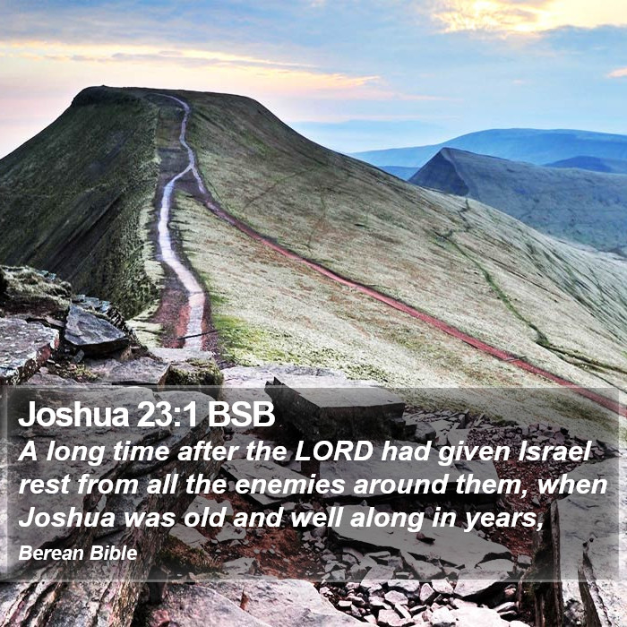 Joshua 23:1 BSB Bible Study