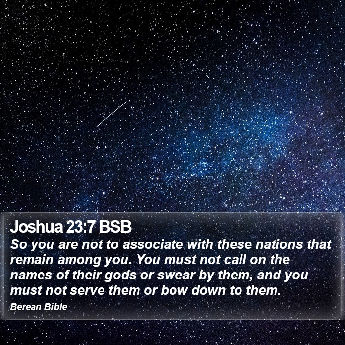 Joshua 23:7 BSB Bible Study