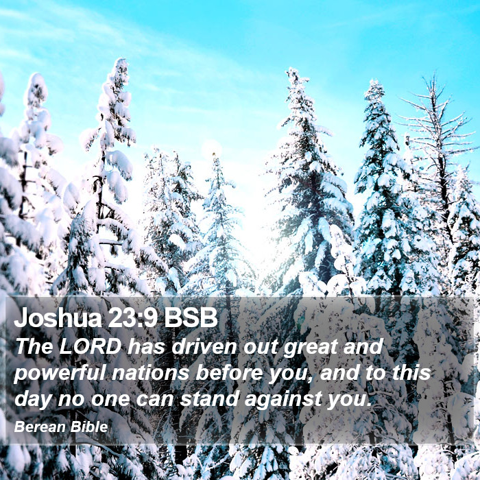 Joshua 23:9 BSB Bible Study