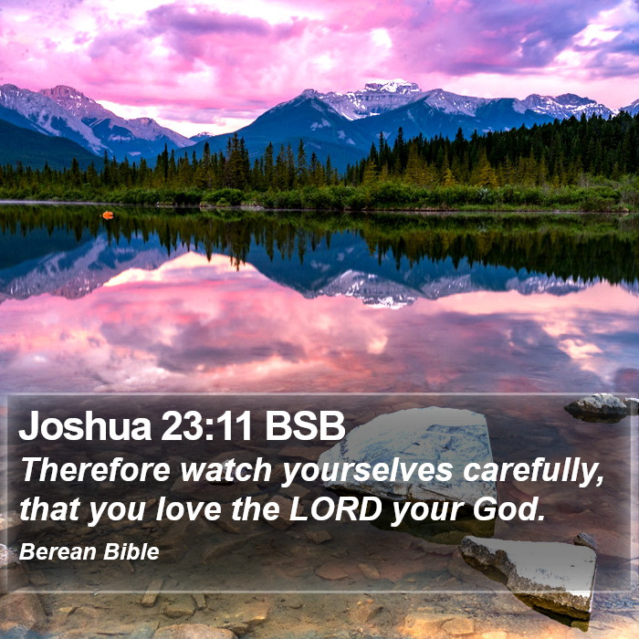 Joshua 23:11 BSB Bible Study