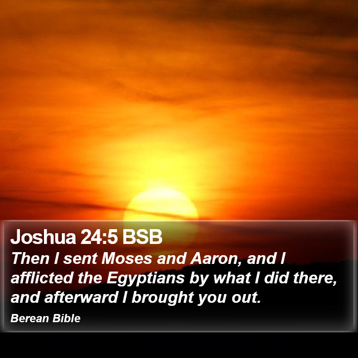 Joshua 24:5 BSB Bible Study