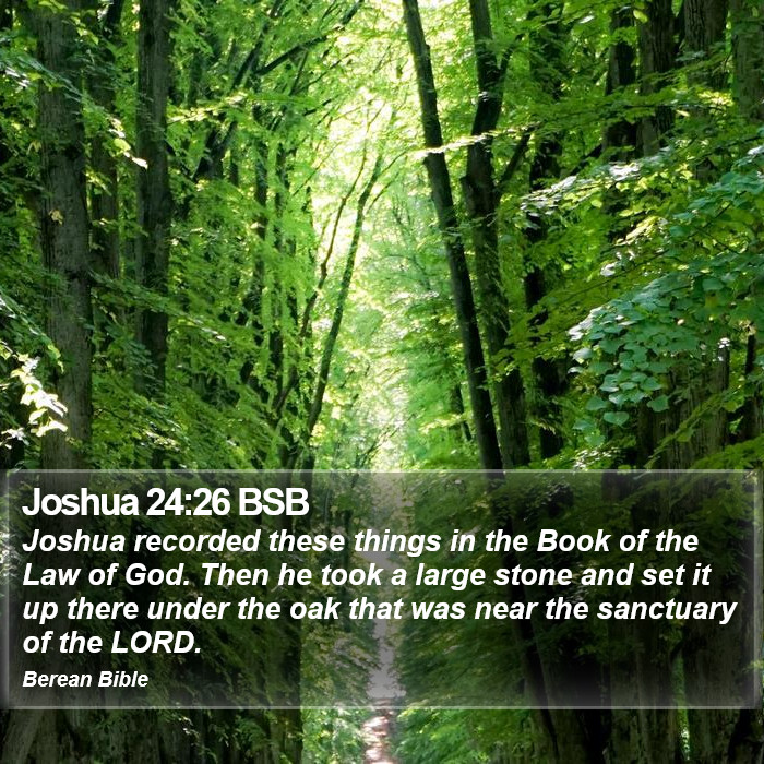 Joshua 24:26 BSB Bible Study