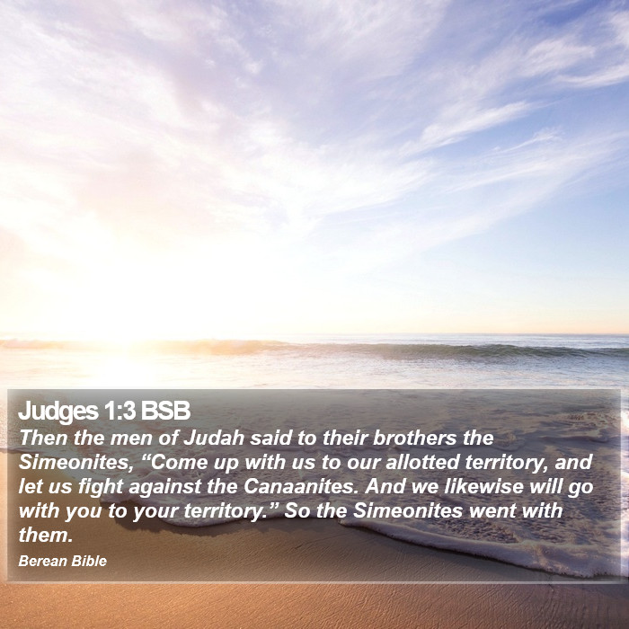 Judges 1:3 BSB Bible Study