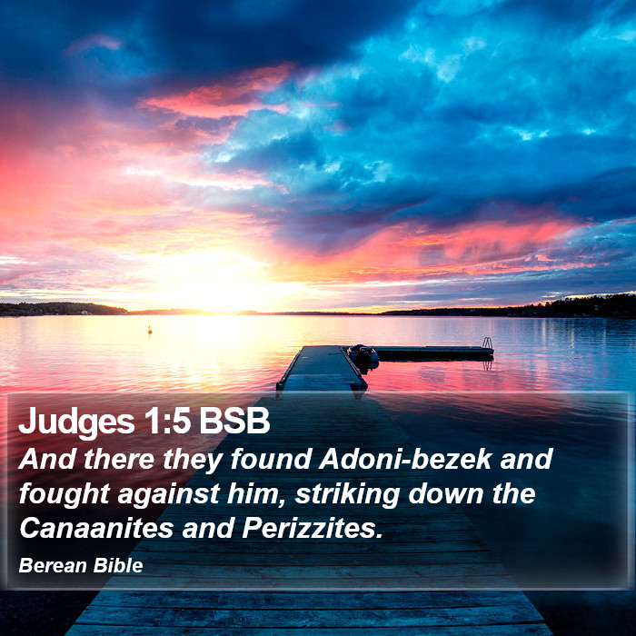 Judges 1:5 BSB Bible Study