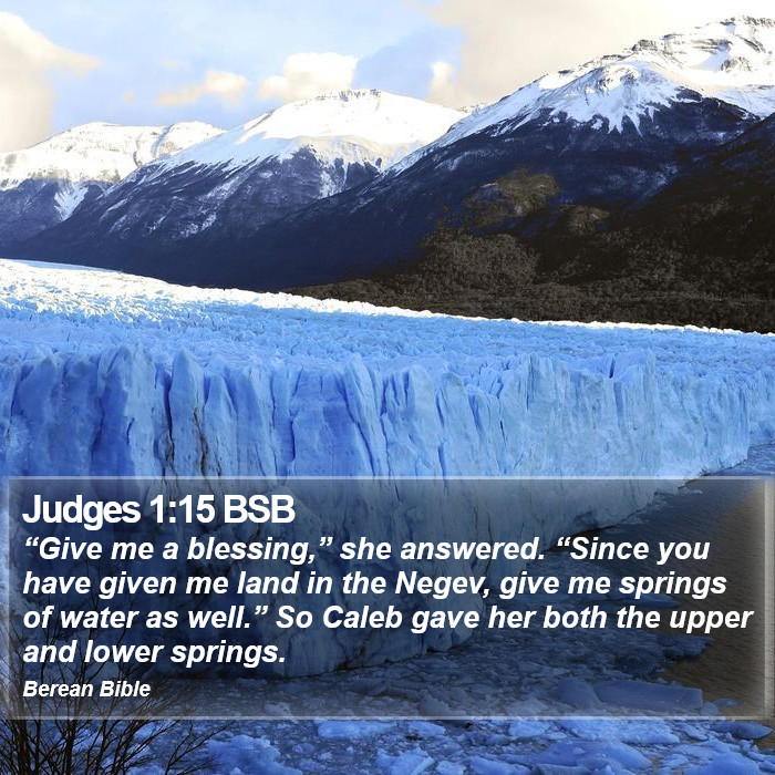 Judges 1:15 BSB Bible Study