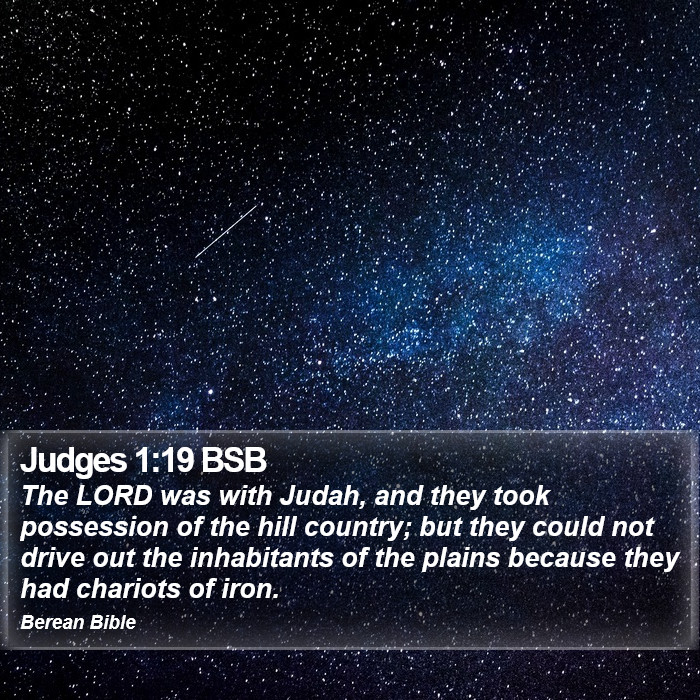 Judges 1:19 BSB Bible Study