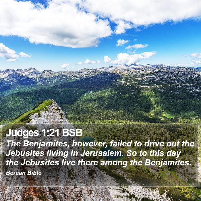 Judges 1:21 BSB Bible Study