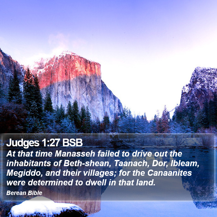 Judges 1:27 BSB Bible Study