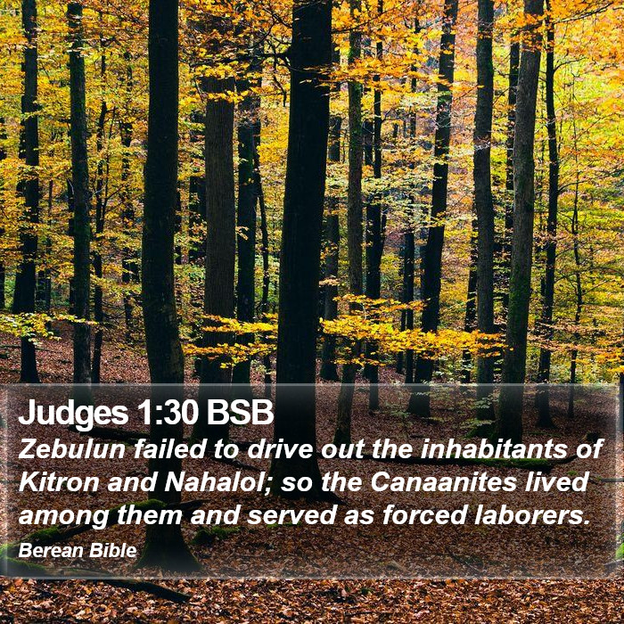 Judges 1:30 BSB Bible Study