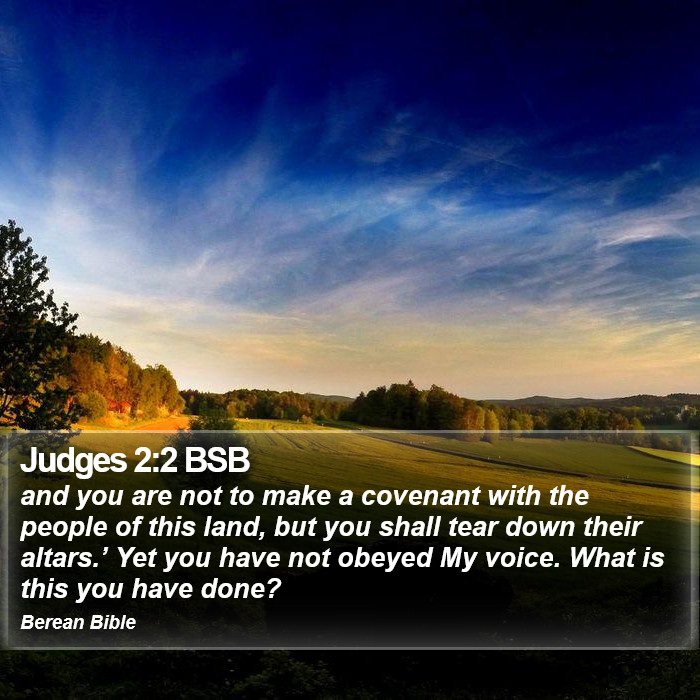 Judges 2:2 BSB Bible Study