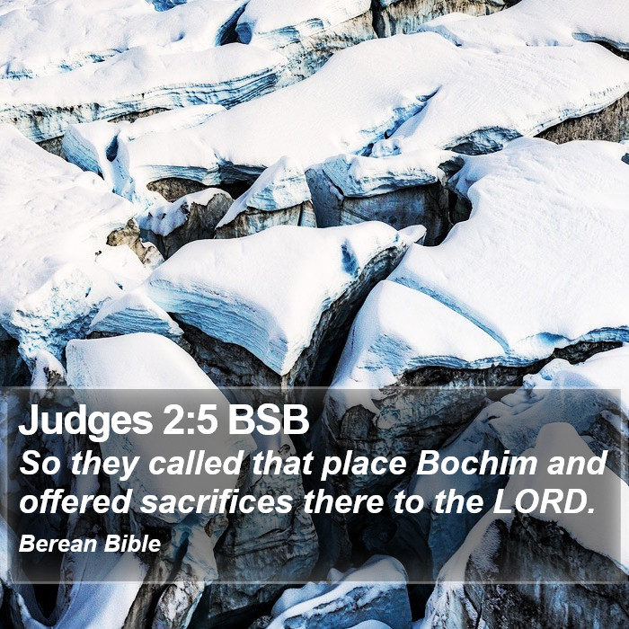 Judges 2:5 BSB Bible Study