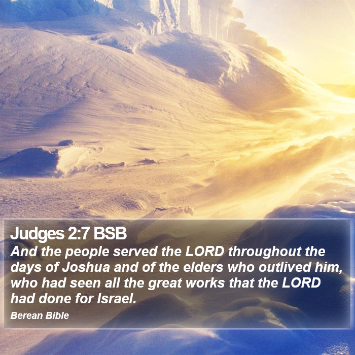 Judges 2:7 BSB Bible Study