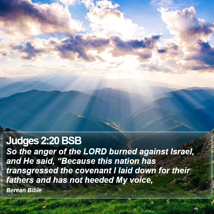 Judges 2:20 BSB Bible Study