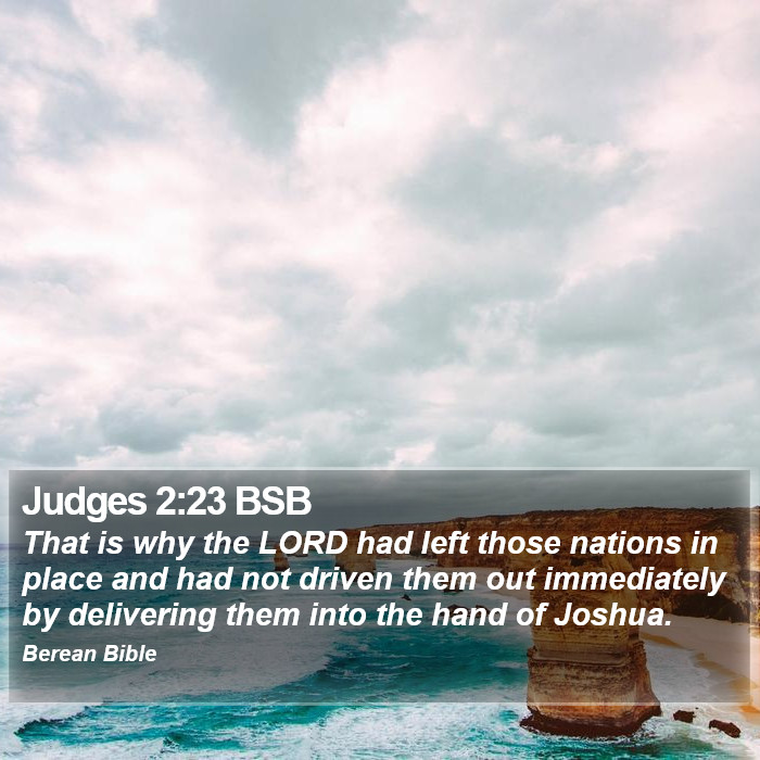 Judges 2:23 BSB Bible Study