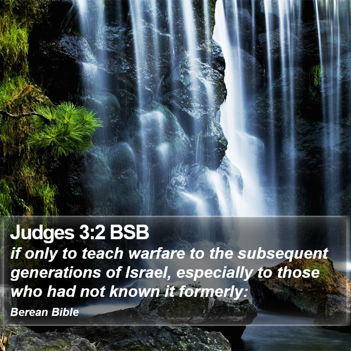 Judges 3:2 BSB Bible Study