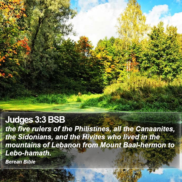 Judges 3:3 BSB Bible Study