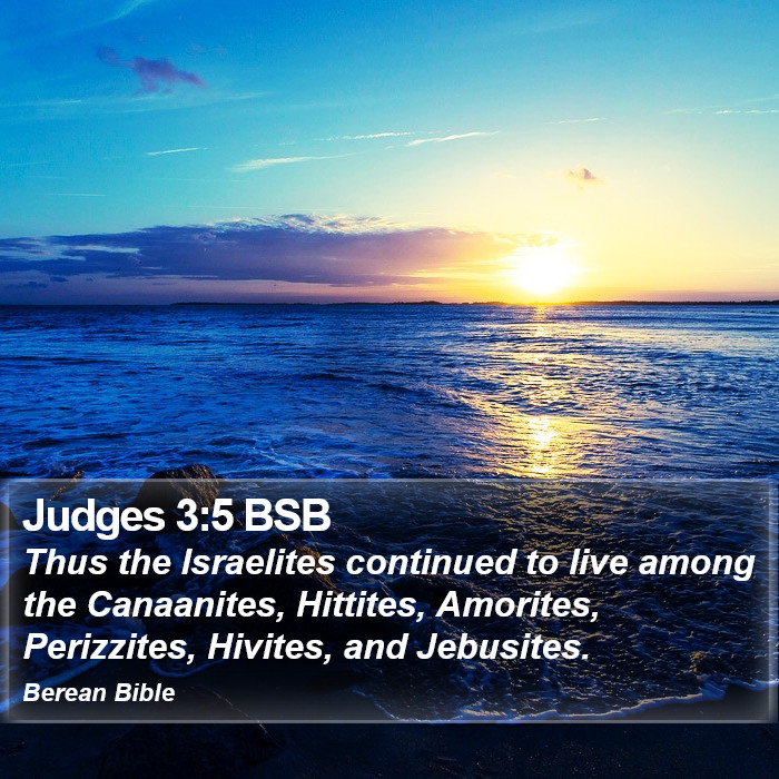 Judges 3:5 BSB Bible Study