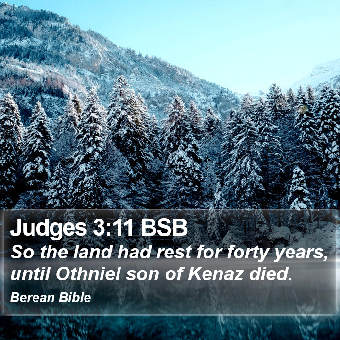 Judges 3:11 BSB Bible Study