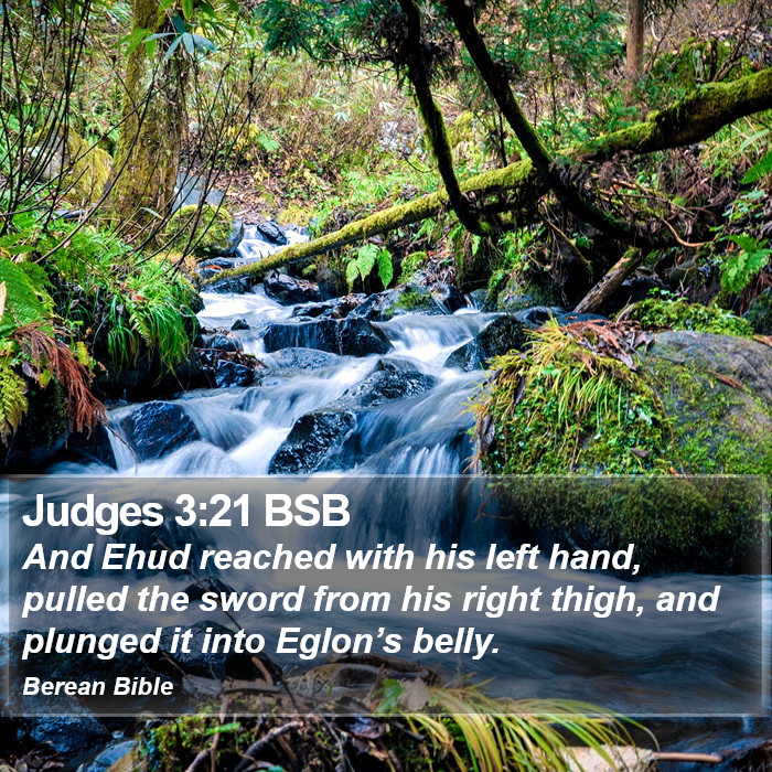 Judges 3:21 BSB Bible Study