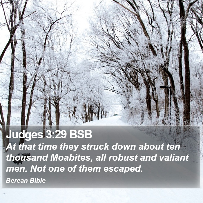 Judges 3:29 BSB Bible Study