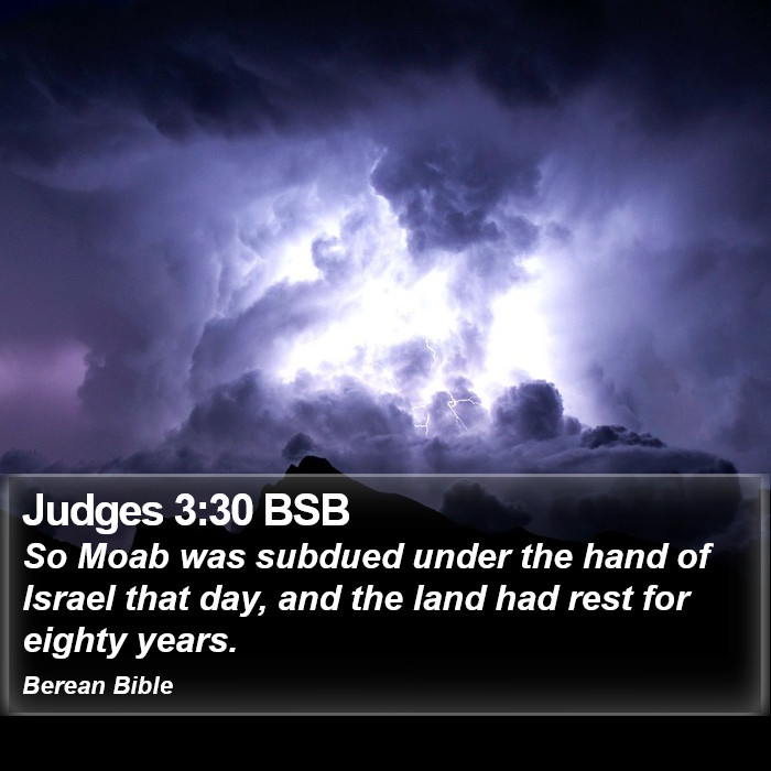 Judges 3:30 BSB Bible Study