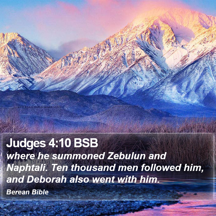 Judges 4:10 BSB Bible Study