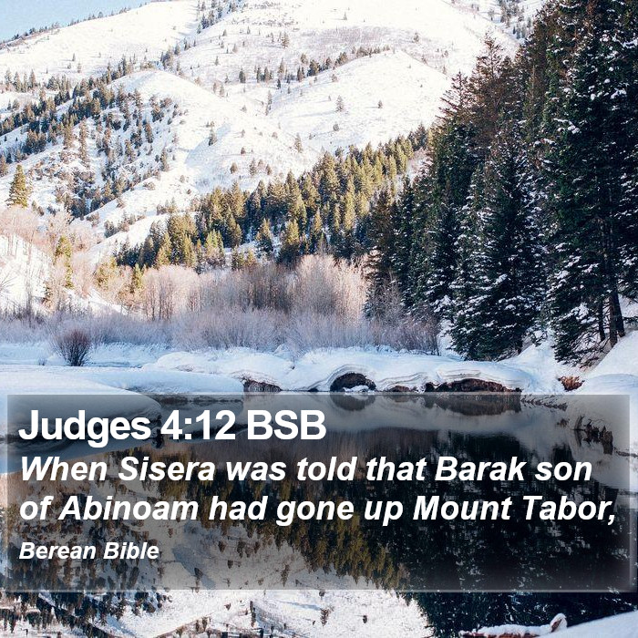 Judges 4:12 BSB Bible Study